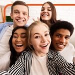 Group of diverse individuals smiling